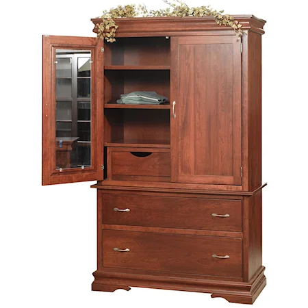 2 Piece Armoire with Mirror